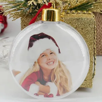 Vánoce Vánoční baňka s fotkou | rámeček na fotku - koule 7,5 x 9 cm