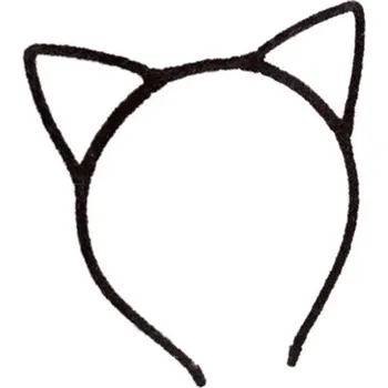 Čelenka Ozdoba do vlasů | čelenka kočičí uši - černá