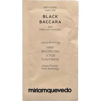 Vlasová regenerace Miriam Quevedo Black Baccara Peelingová Maska na Vlasovou Pokožku pro Podporu Růstu Vlasů 10ml Sáček