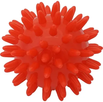 Masáž Kine-MAX Pro-Hedgehog Massage Ball - masážní míček ježek 6cm - červený Masážní míček pro cílené uvolnění svalů a stimulaci prokrvení