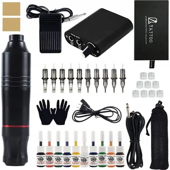 Tetování SADA NA TETOVÁNÍ KOMPLETNÍ STARTOVACÍ BEZPEČNÝ INKOUST NA TETOVÁNÍ