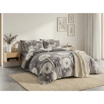 Mikroplyšové povlečení DANDORIA šedé Rozměr povlečení: 70 x 90 cm | 140 x 200 cm