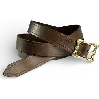 Opasek Drakkaria UMBRIA zdobený kožený pásek hnědý