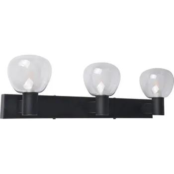 Koupelnové svítidlo Koupelnové nástěnné svítidlo POLA 3xG9/5W/230V IP44 černá/čirá