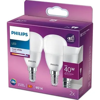 Žárovka SADA 2x LED Žárovka Philips P45 E14/5W/230V 4000K