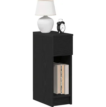 Noční stolek vidaXL Noční stolek se zásuvkou černý dub 20x36x60 cm