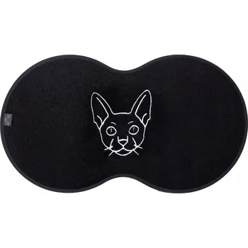 Miska pro psa Textilní podložka pod misku (cestovní) Max-Dywanik černá 1 l