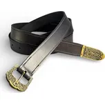 Drakkaria GOKSTAD, opasek, Norsko, černý, staromosaz