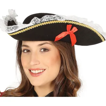 GuircaDámský pirátský klobouk s krajkou
