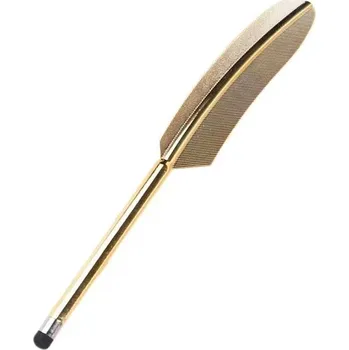 Dotykové pero na mobil | stylus pro tablet, styl pírko - Zlatá