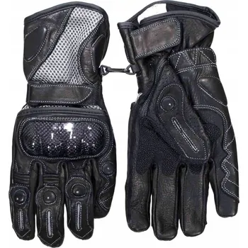 Moto rukavice Rukavice ZAH-2003 stříbrné XS