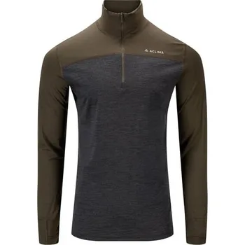 Aclima Triko s dlouhým rukávem LightWool 180 Polo w/ zip M's 109521 Barva: military, Velikost: XS