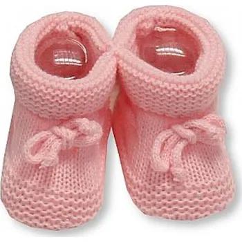 Capáčky Kojenecké capáčky růžové s mašličkou