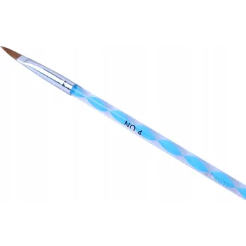 Kosmetický štětec Štětec na gel Isabellenails NO. 4 s přírodním vlasem, černý