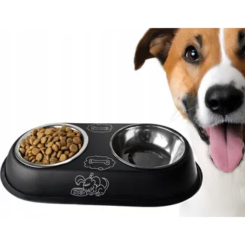 Miska pro psa Kovová Marse černá 400 l