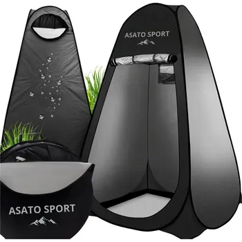 Stan Namiot Przebieralnia Asato, černý, turistický, jednoplášťový, 2-místný