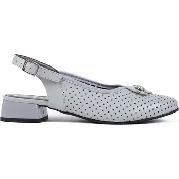 Dámské lodičky Letizia Dámské šedé perforované lodičky s otevřenou patou Velikost: 41