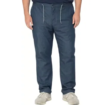 Pánské kalhoty Velké pánské chinos džínové kalhoty Easy E2600-100 v tmavě modré barvě (68L)