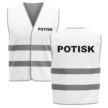 ON-DESIGN Reflexní vesta s POTISKEM Velikost: S/M, Barva: bílá