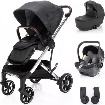 Kočárek Zopa Set kočárek Quest+ korba+ adaptéry+ autosedačka Vulcan Black/Silver