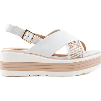 Dámské sandále Dámské bílé sandály na vysoké platformě Regarde le Ciel Velikost: 37
