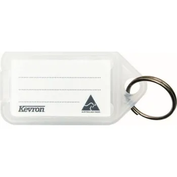 Rozlišovač klíče Visačka Kevron ID5 AC150 průhledná pro označení klíčů a svazků klíčů