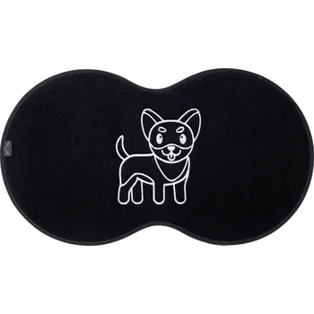 Miska pro psa Textilní podložka pod misku (cestovní) Max-Dywanik černá 1 l