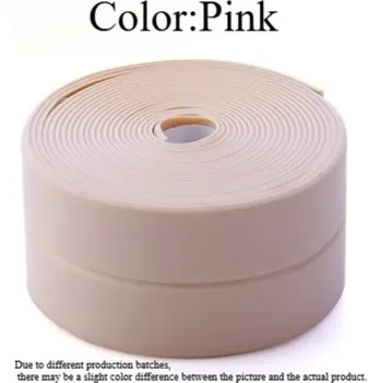 Lepicí páska Vodotěsná těsnící páska pvc do koupelny | samolepicí páska - 3.8cm,Růžová,2m