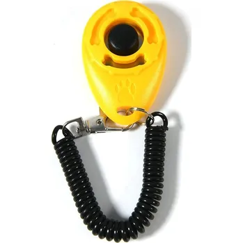 tréninková pomůcka pro psa Výcvikový klikr pro psy a kočky s nastavitelným páskem | nástroj na psí výcvik - H