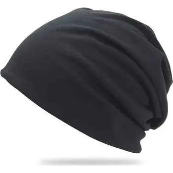 Čepice Barevná pánská čepice - černá