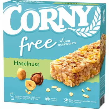 Corny Free cereální tyčinky s lískovými oříšky 6 ks 120g