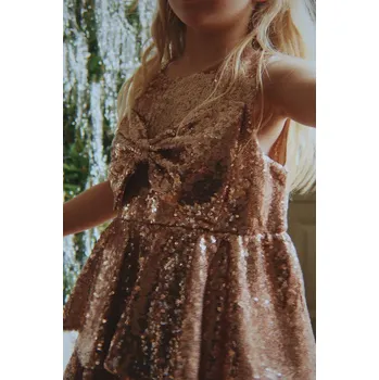 Dívčí šaty Dívčí šaty Konges Sløjd ROSIE DRESS KS104421.9BYA zlatá 10Y, vel. 134-140