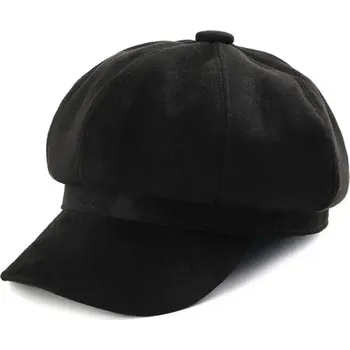 Čepice Dámská podzimní a zimní retro čepice | Teplá čepice - černá