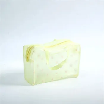 Kabelka Průhledná vodotěsná kosmetická kabelka - žlutá