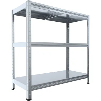 Dílenský regál Kovový regál do dílny Biedrax 40 x 100 x 90 cm, zinkovaný - 3 police kovové