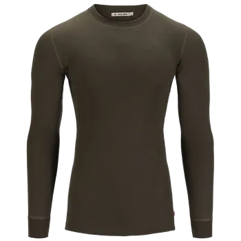 Pánské tričko Aclima Pánské triko s dlouhým rukávem WarmWool Crew Neck Man 101715 Barva: military, Velikost: S
