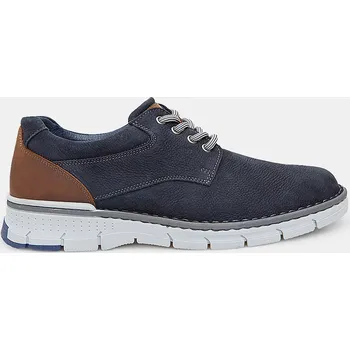 Pánská zdravotní obuv Baťa pánská modrá nubuková šněrovací obuv , vel. 45