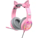 Herní sluchátka Havit GAMENOTE H2233d RGB (růžová)