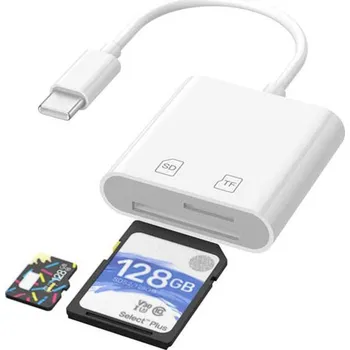Příslušenství pro datový nosič Čtečka SD / TF karet s USB-C konektorem