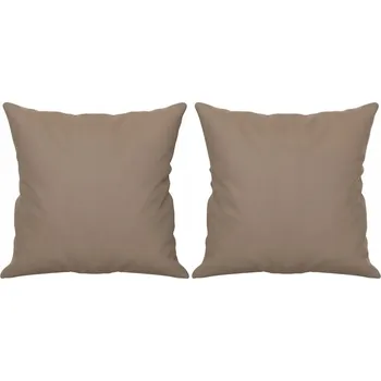 Polštář Polštáře taupe 40 x 40 cm, mikrovlákno, 2 ks