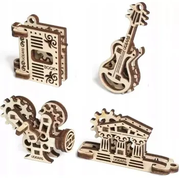 Puzzle Ugears 3D Puzzle Mechanické modely U-Fidgety 40 dílků.