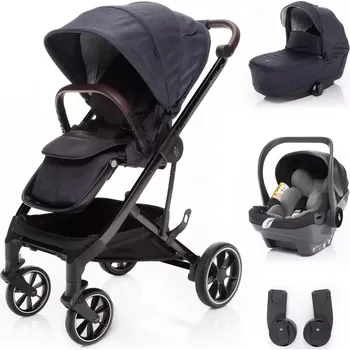 Kočárek Zopa Set kočárek Quest+ korba+ adaptéry+ autosedačka Vulcan Black/Black
