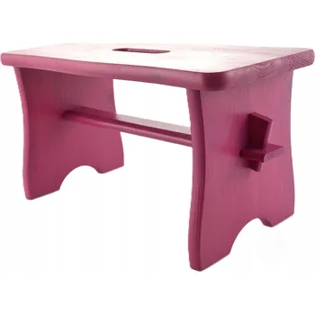 Stolička STOLIČKA barva fuchsiová TABURET DŘEVĚNÁ STOLIČKA plošina kuchyňská židle FSC