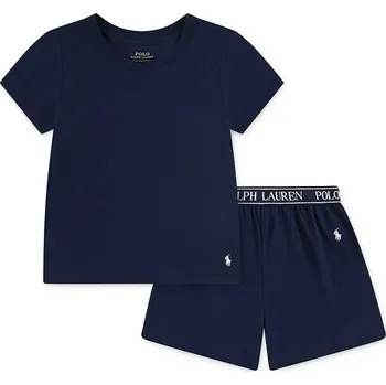 Pánské pyžamo Dětské bavlněné pyžamo Polo Ralph Lauren 3P0281 námořnická modř 59X, vel. 104-110
