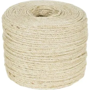 Sisalové lano | provaz na škrabadlo pro kočky - průměr 6 mm - 3M