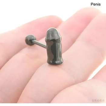 Piercing Piercing jazyku | piercing do jazyku - styl punk - E