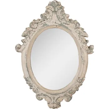 Zrcadlo Béžovo-šedé antik nástěnné zrcadlo Chranité - 46*3*64 cm