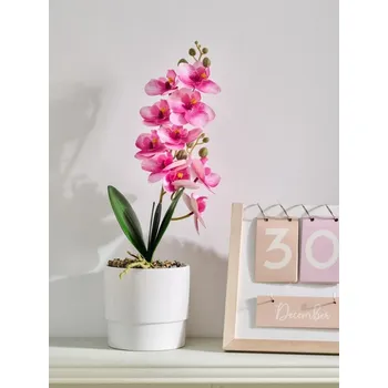 umělá květina Sinsay - Umělá okrasná orchidej v květináči - růžová - 688IH-30X - 688IH-30X-ONE