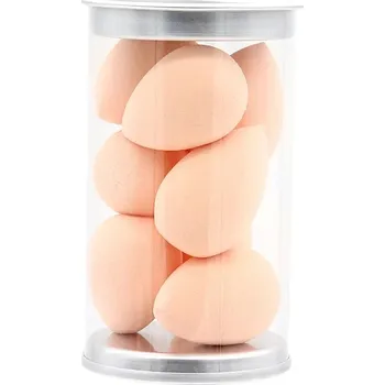 Make-up 8 mini houbiček na makeup s podkladovou bází | Kosmetické potřeby 8 ks - Mix barev