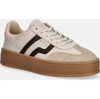 Dámské tenisky Kožené tenisky Gant Cuzmani 32531202.G105 béžová 01X, EUR 39